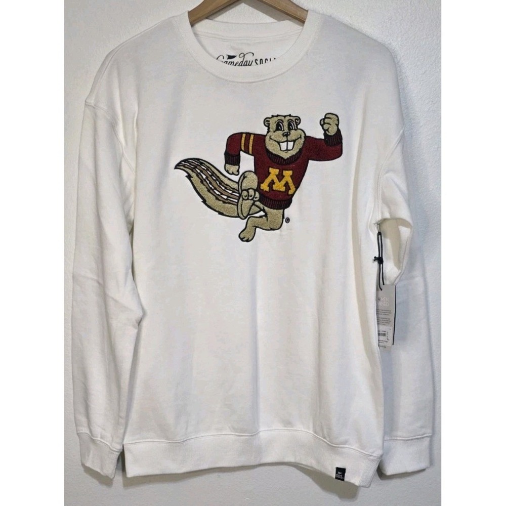 NEW Gameday Social Sweatshirt Pullover Minnesota Golden Gophers Football Adult M